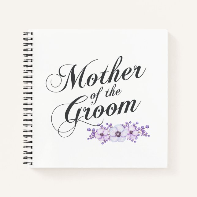 Mère du Mariage Groom | Livre d'or (Devant)