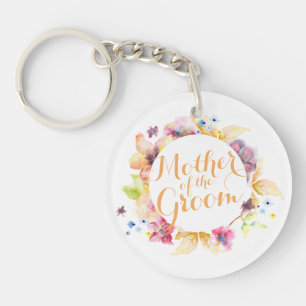 Mère du Porte - clé Mariage d'aquarelle Groom