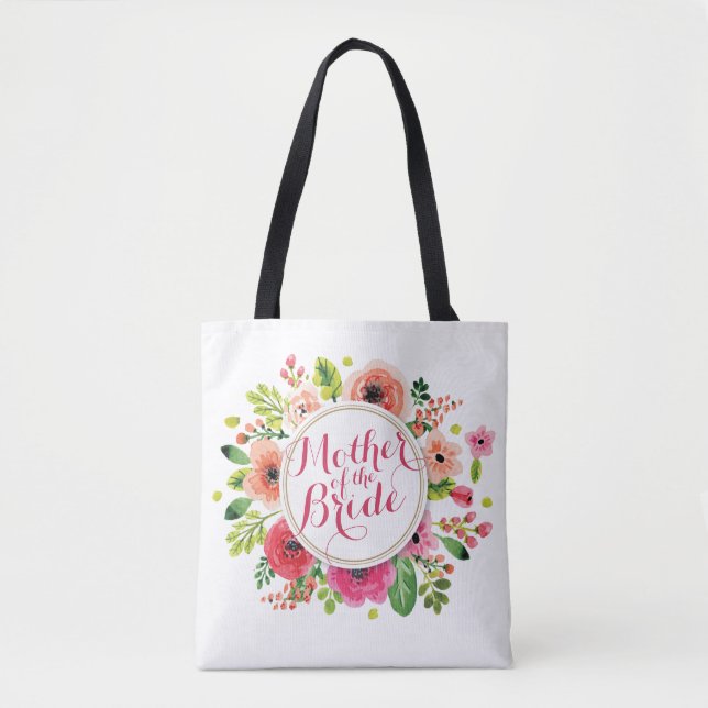 Mère du Sac fourre-tout Mariage d'aquarelle de mar (Devant)