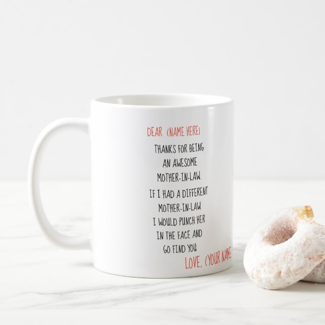 Mère en belle-mère Mug (Avec donut)
