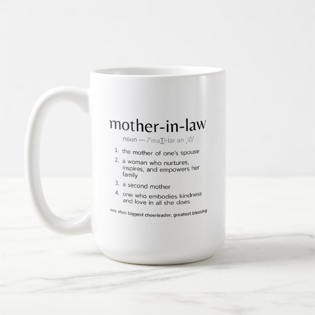Mère en belle-mère Mug (Gauche)