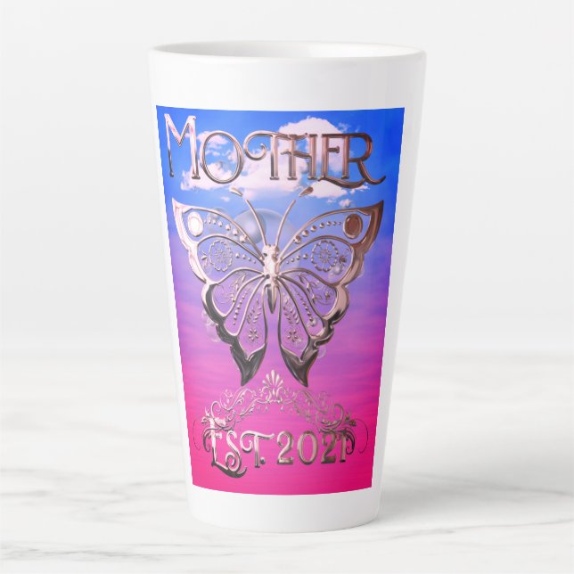 Mère Est 2021 Latte Mug Personnalisé (Devant)