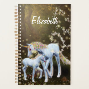 Mère et bébé licorne