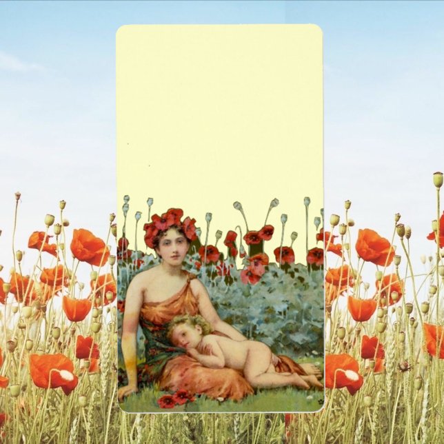 Mère et enfant Art nouveau avec des pavots (Créateur téléchargé)