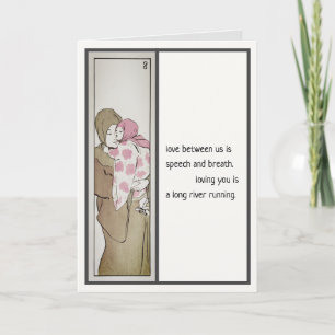 Mère et Enfant, Carte Fête des Mères, poésie haïku