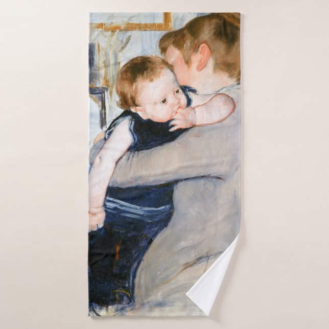Mère et enfant, Mary Cassatt (Serviette de bain)