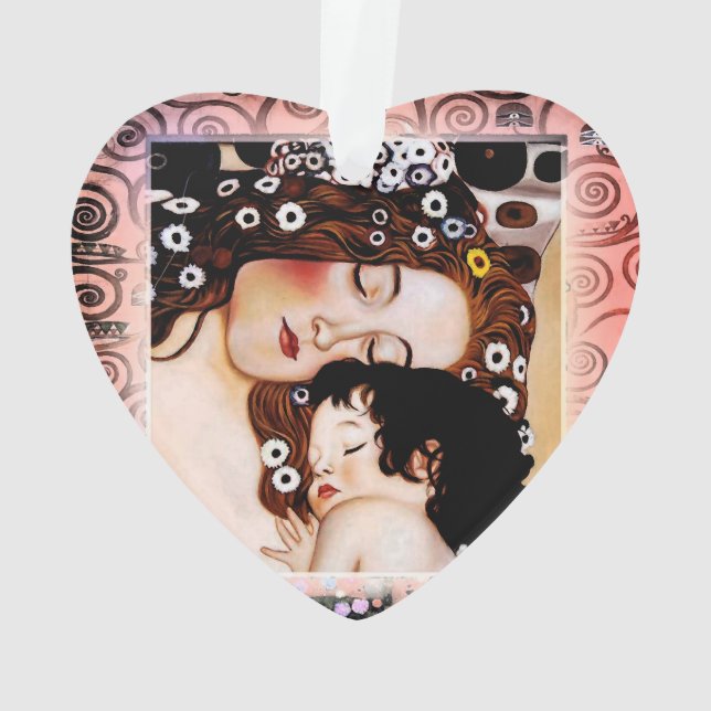 Mère et enfant par le collage de Gustav Klimt (dos)