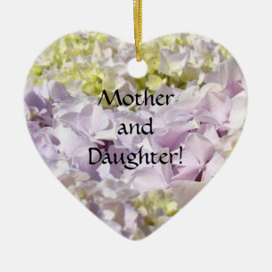 Mère et fille ! Ornements de fleurs d'hydrangea po