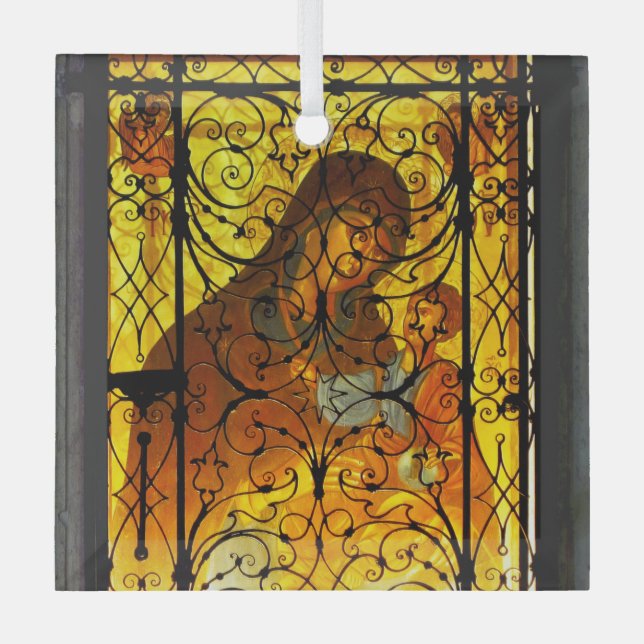 MÈRE ET ORNEMENT EN Verre D'ENFANT (Recto)