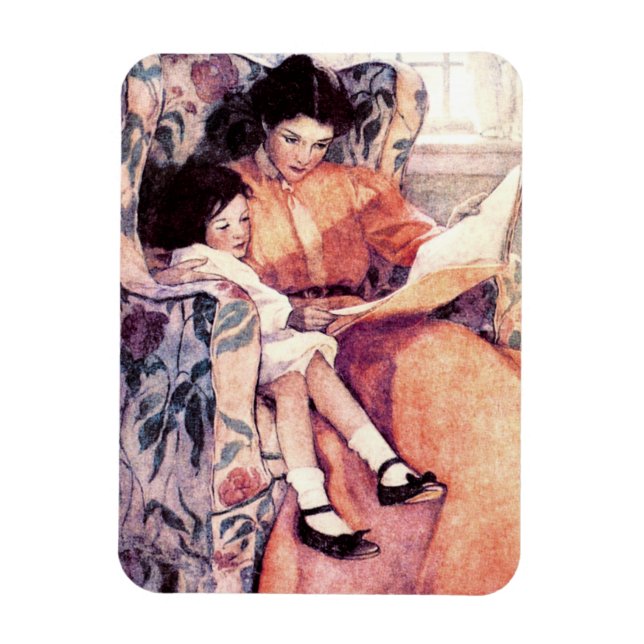 Mère & Fille. Magnets cadeaux de la fête des mères (Vertical)