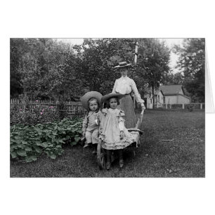 Mère Filles 1890 Jardin de jardinage