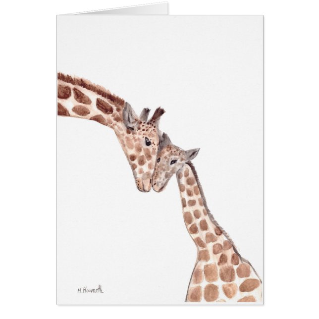 Mère girafe avec bébé (Devant)