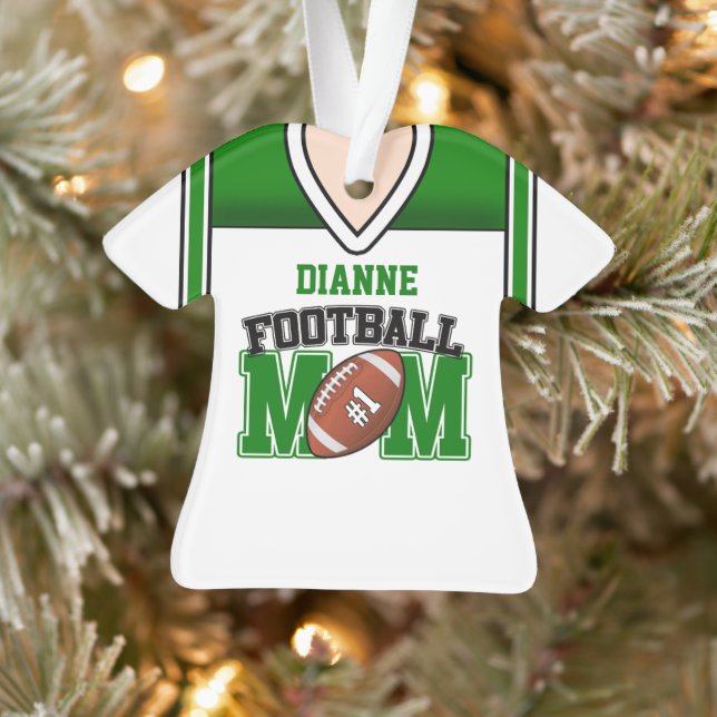 Mère Jersey de football blanc/vert (Arbre)