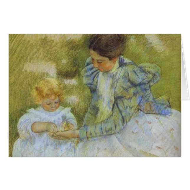 Mère jouant avec son enfant. c.1897, Mary Cassat (Devant horizontal)