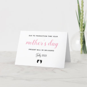 mère jour grossesse faire-part drôle bébé pieds