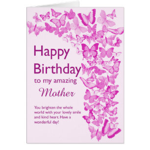 Mère Papillons d'anniversaire