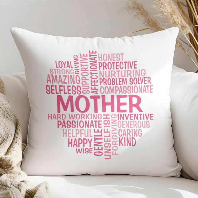 Mère Parole Cloud Coussin dans les tons rose (Créateur téléchargé)