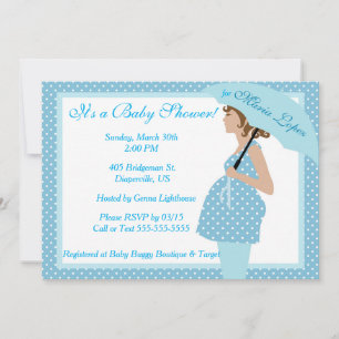 Mère pour être bébé garçon douche Invitation