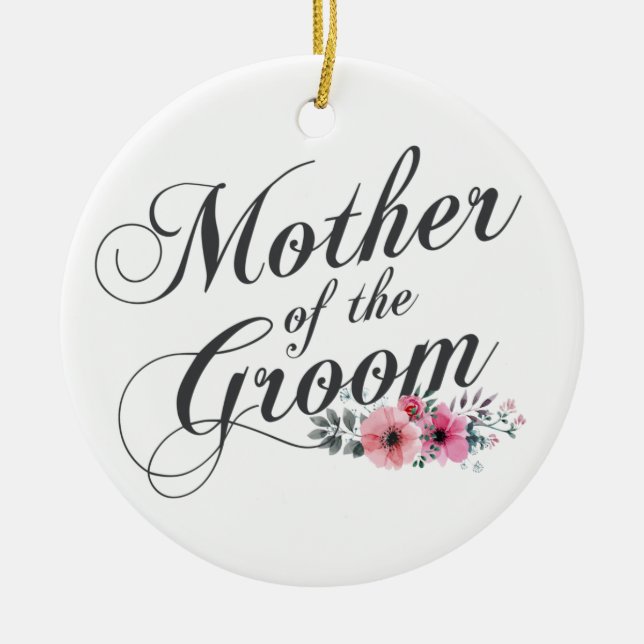 Mère simple du Mariage Groom | Ornement (Devant)