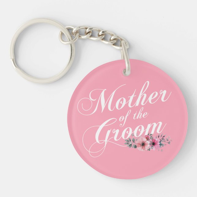 Mère simple du Mariage Groom | Porte-clé (Devant)