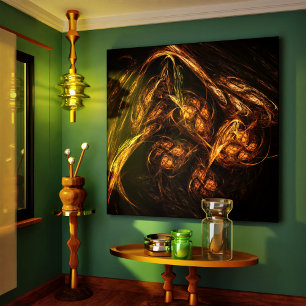 Mère Terre Toile Enveloppée Art Abstrait Imprimer