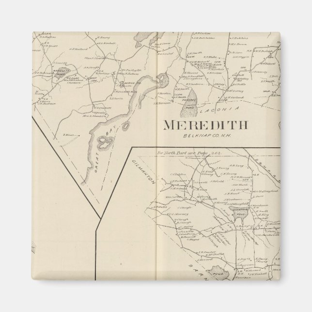 Meredith, Meredith Village Magnet (Front)