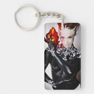 Meredith on fire keychain