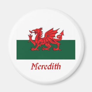 Meredith Welsh Flag Magnet