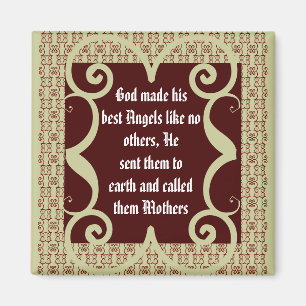 MÈRES POEM MAGNET DE STYLE ANTIQUE