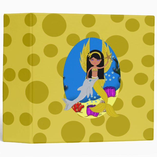 Merfaery or Dauphin Avery Classeur (Devant/Côté)