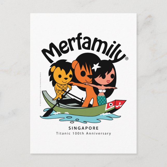 MERFAMILY® Singapore "Titanic Keepsake" Postcard (Front)