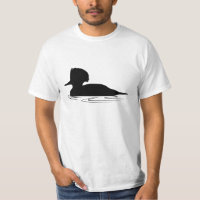Merganser Duck in Silhouette