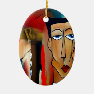 merger-abstract art ceramic ornament
