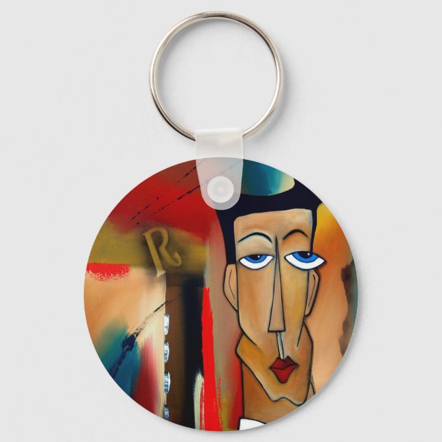 merger-abstract art keychain (Front)