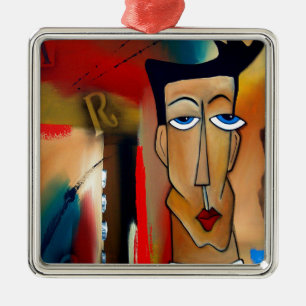 merger-abstract art metal ornament