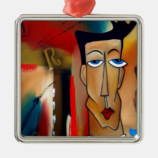 merger-abstract art metal ornament (Front)