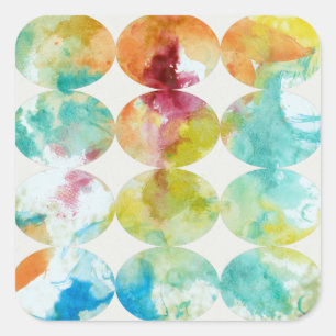 Merging Colour II Square Sticker