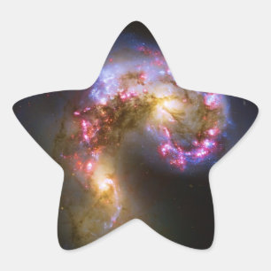 Merging Galaxies - The Antennae Galaxies Star Sticker