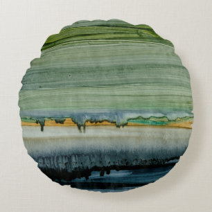 Merging II Round Pillow