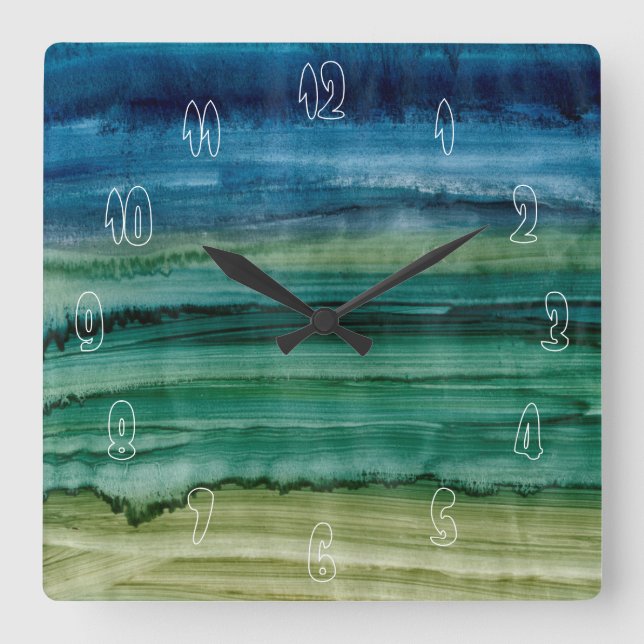 Merging IV Square Wall Clock (Front)