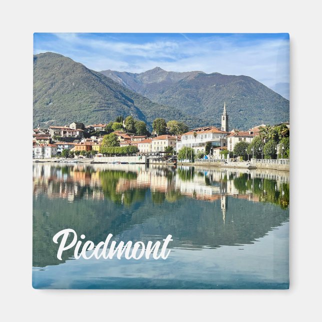 Mergozzo, Piémont, Italie, aimant frigo (Devant)
