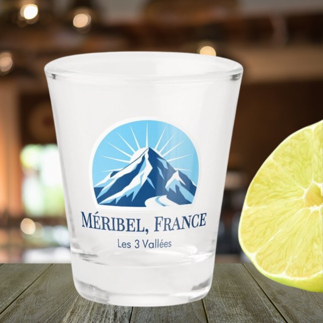 Méribel France ski resort souvenir  Shot Glass (Creator Uploaded)