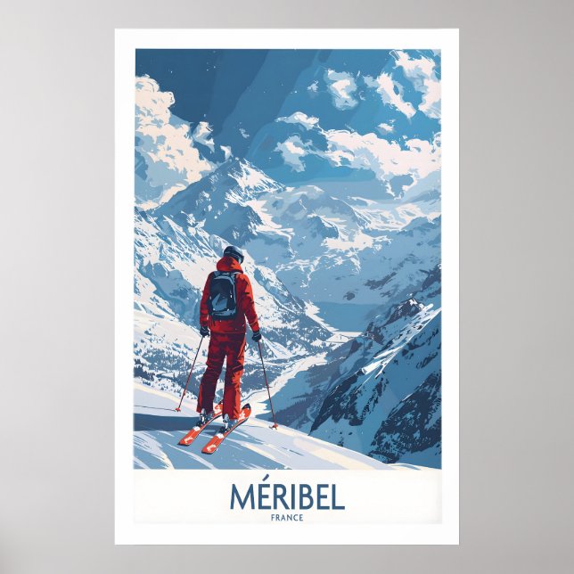 Meribel Ski Print - France 1 (Front)