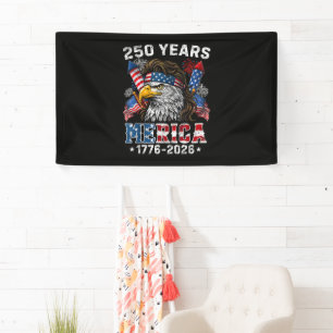 Merica 250 Anniversary USA 250 Years Banner