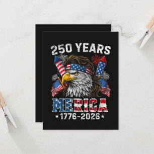 Merica 250 Anniversary USA 250 Years Invitation