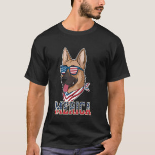 Merica 4th Of July Cat - Meowica Cat US Flag Patri T-Shirt