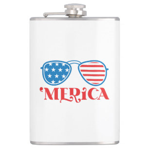 'Merica - 4th of July Hip Flask