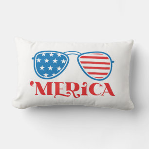 'Merica - 4th of July Lumbar Pillow