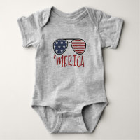 Merica 4th of July Sunglasses Summer T-Shirt