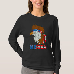 Merica Bald Eagle Mullet American Independence Day T-Shirt